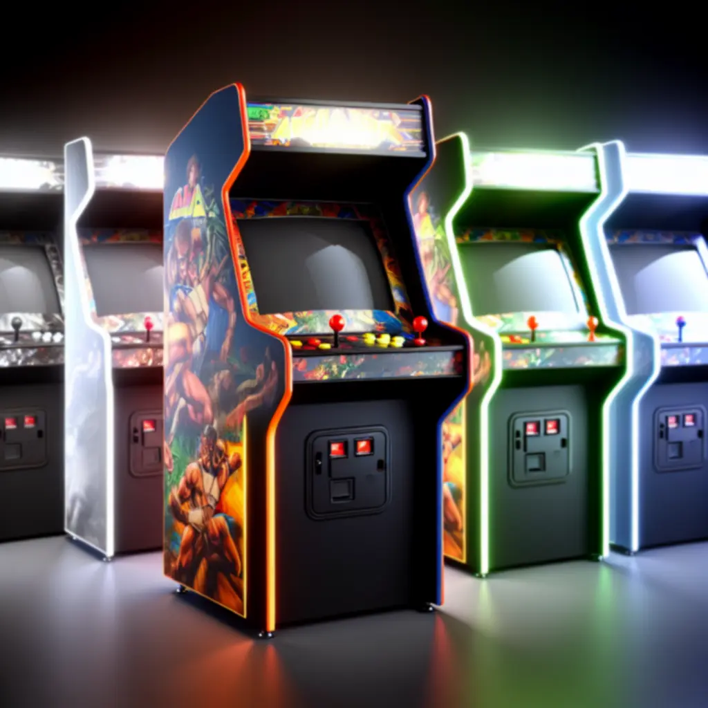 Automat arcade po renowacji: odświeżona obudowa, nowa okleina i skalibrowany obraz