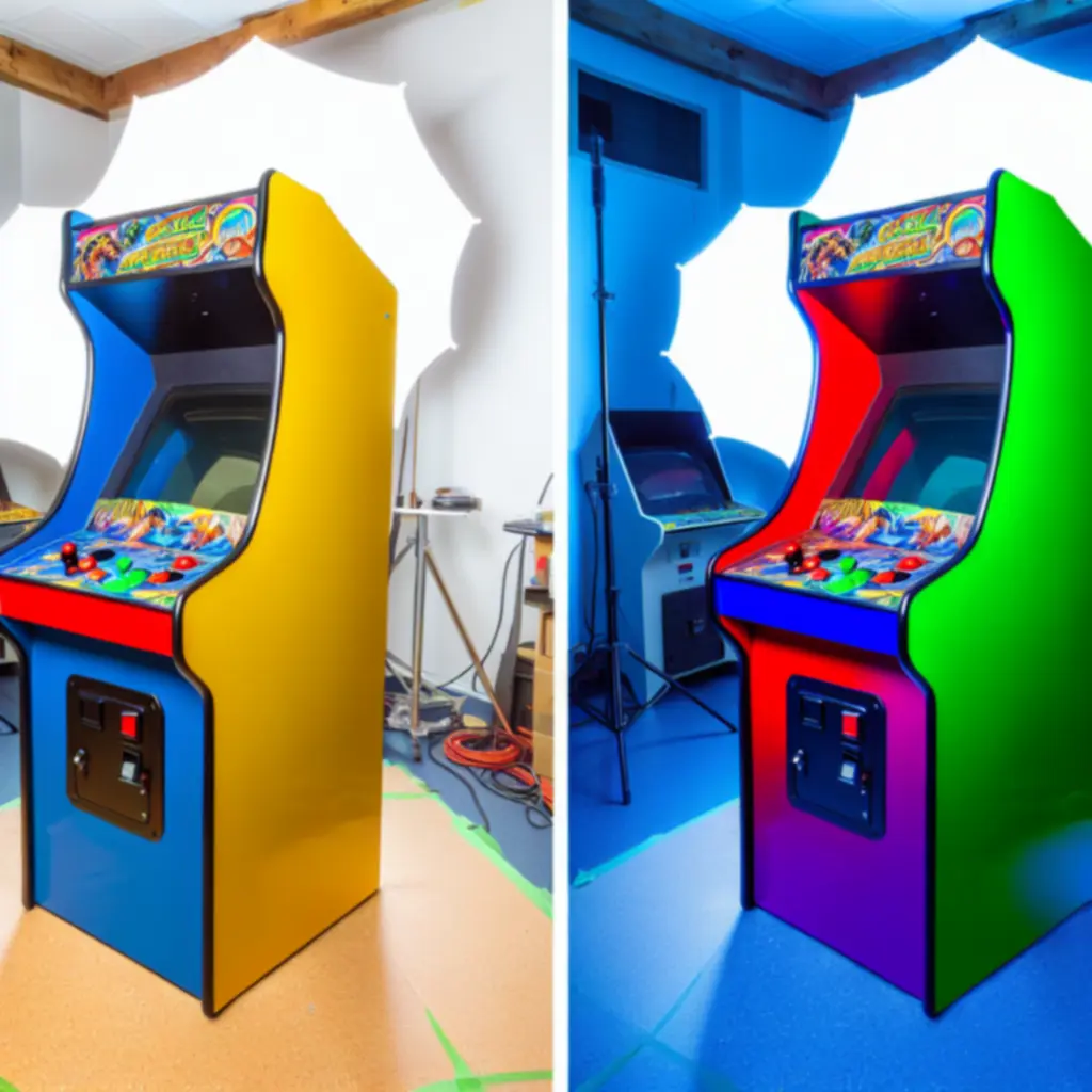 Obudowa automatu po lakierowaniu i odtworzeniu oklein — stan po renowacji