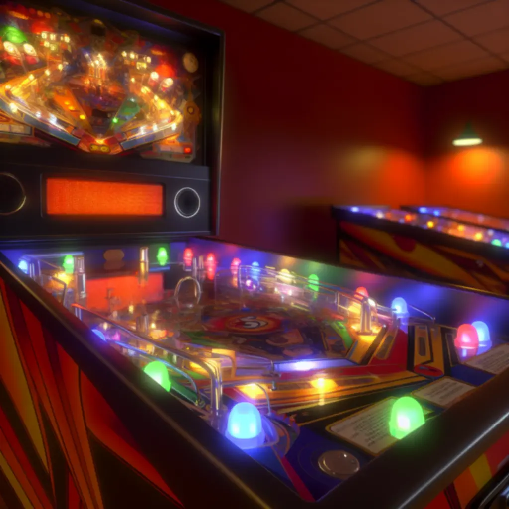 Fliper (pinball) po pełnej renowacji – stół i oświetlenie