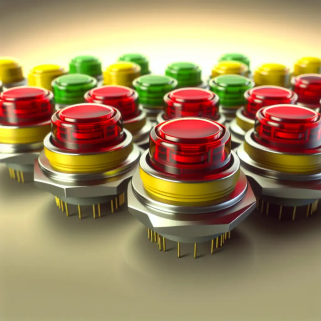 Zestaw przycisków 28 mm z mikrostykiem